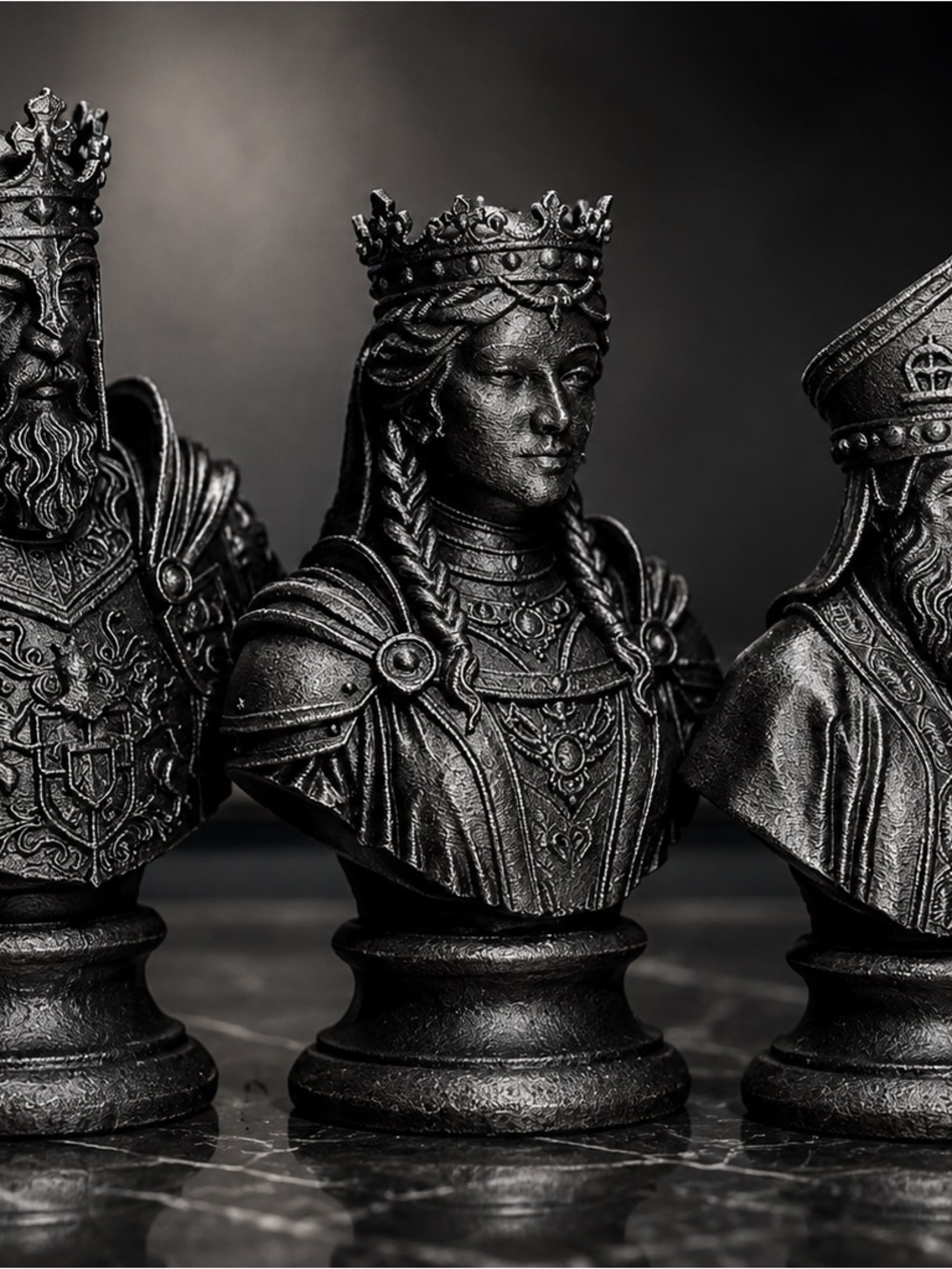 Custom Medieval Chess Pieces - Picture 3 of 4